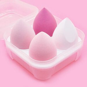 4pcs Makeup Sponge Cosmetic Puff Dry and Wet Combined Cosmetic Egg Women Foundation Powder Puff Bevel Cut Makeup Sponges